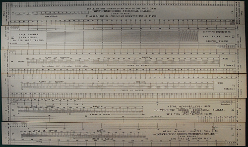 Rotring metric scale