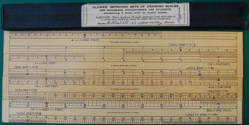 Rotring metric scale